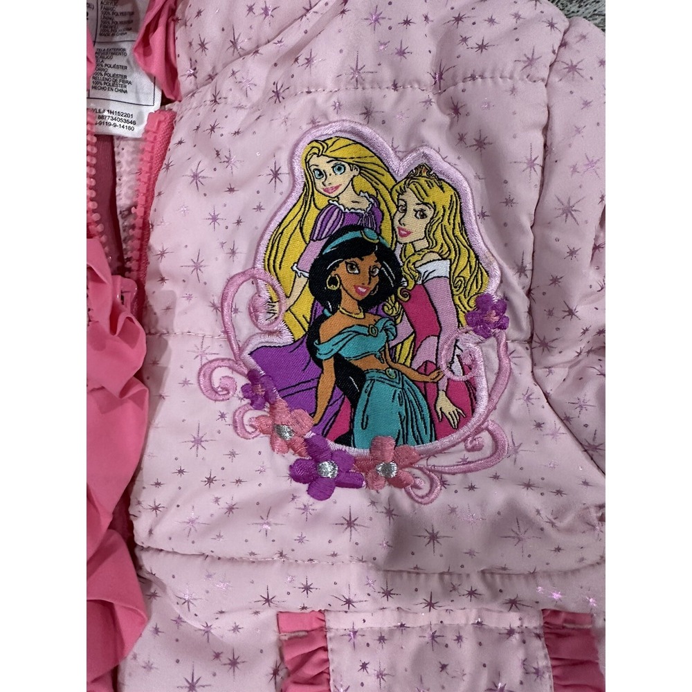 Disney Girls Princess Girls Kids Hooded Full Zip Jacket Size 2 Great Condition - Picture 5 of 8